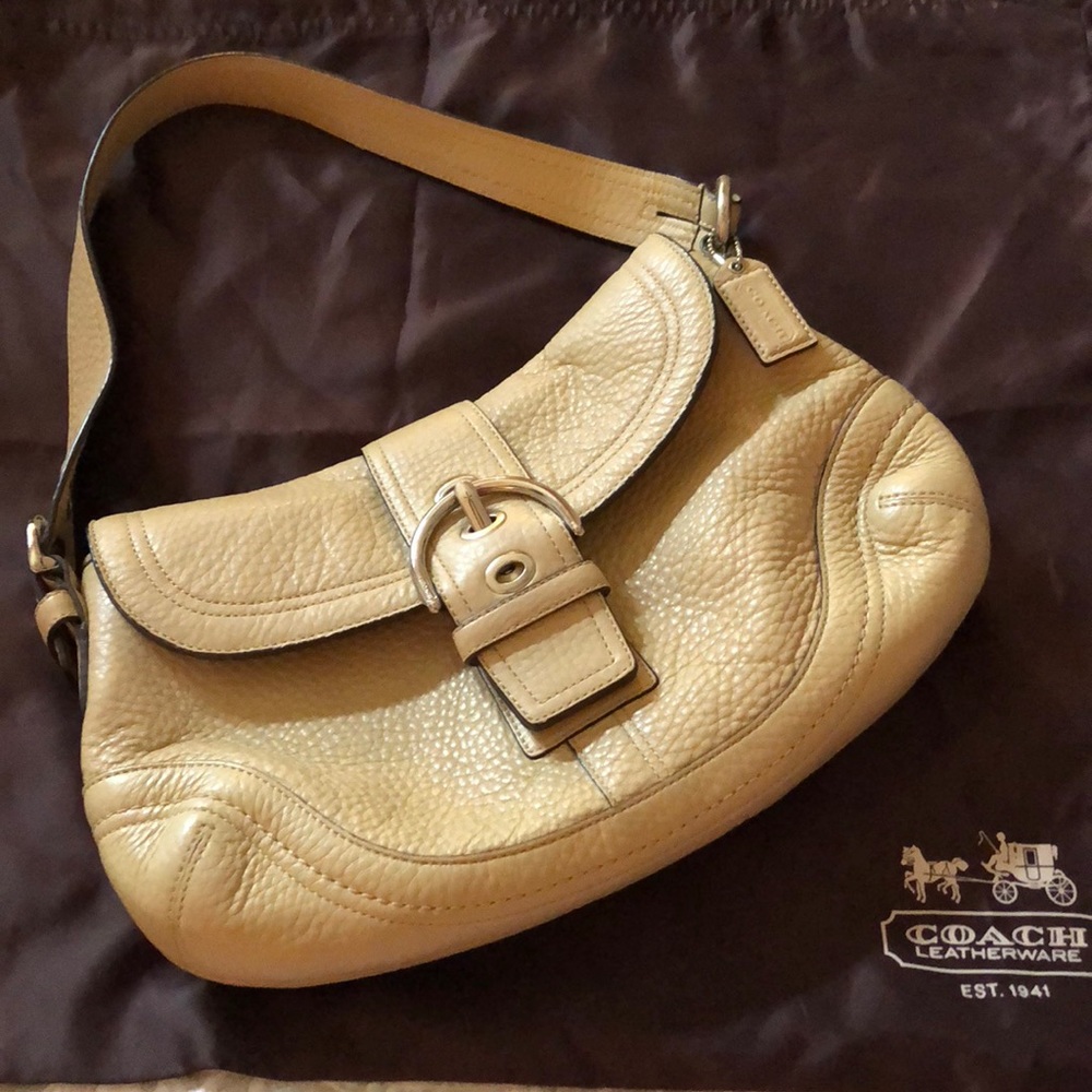 COPY - Coach Soho Leather Hobo Buckle Flap Shoulder Bag
